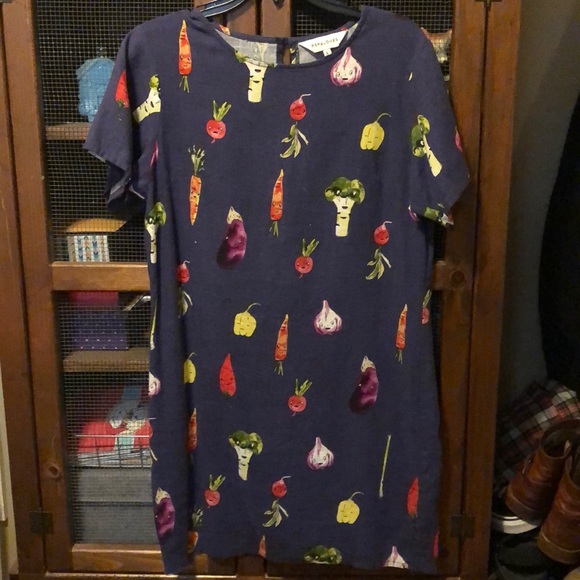 Pepaloves Eat Your Veggies Shift Dress Small - Picture 2 of 5